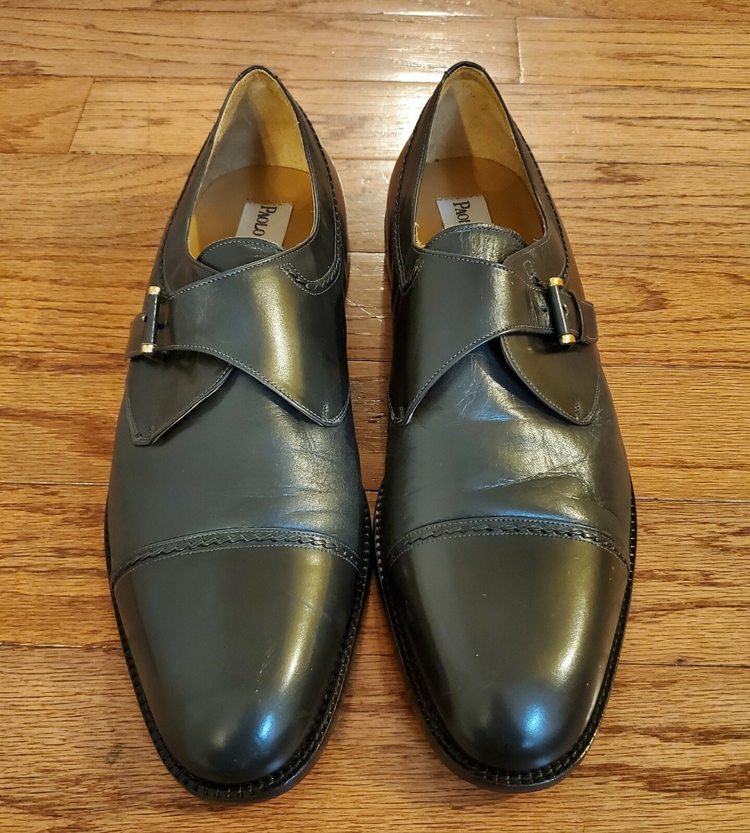 Paolo De Marco Brown Captoe Oxford Leather Dress Shoes 10.5 M Paolo De Marco mens oxford dress shoes | eBay main image 4