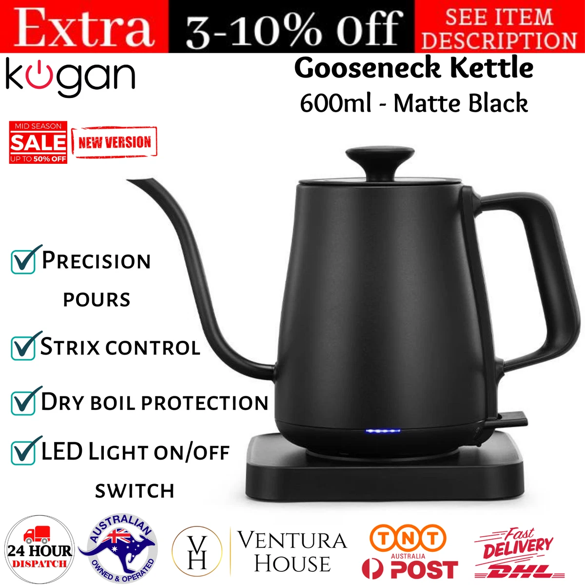 Electric gooseneck kettle australia 2025