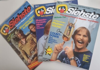 AUSWAHL = SIEHSTE (HÖRZU) Kinder TV Zeitschriften ~ Jahrgang 1979