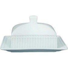 Greengate Butterdose ALICE PALE BLUE Blau Medium 17x14 cm Keramik Butterschale