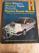 Haynes Automotive Repair Manual Book 36078 1984-1994 Ford Tempo Mercury Topaz