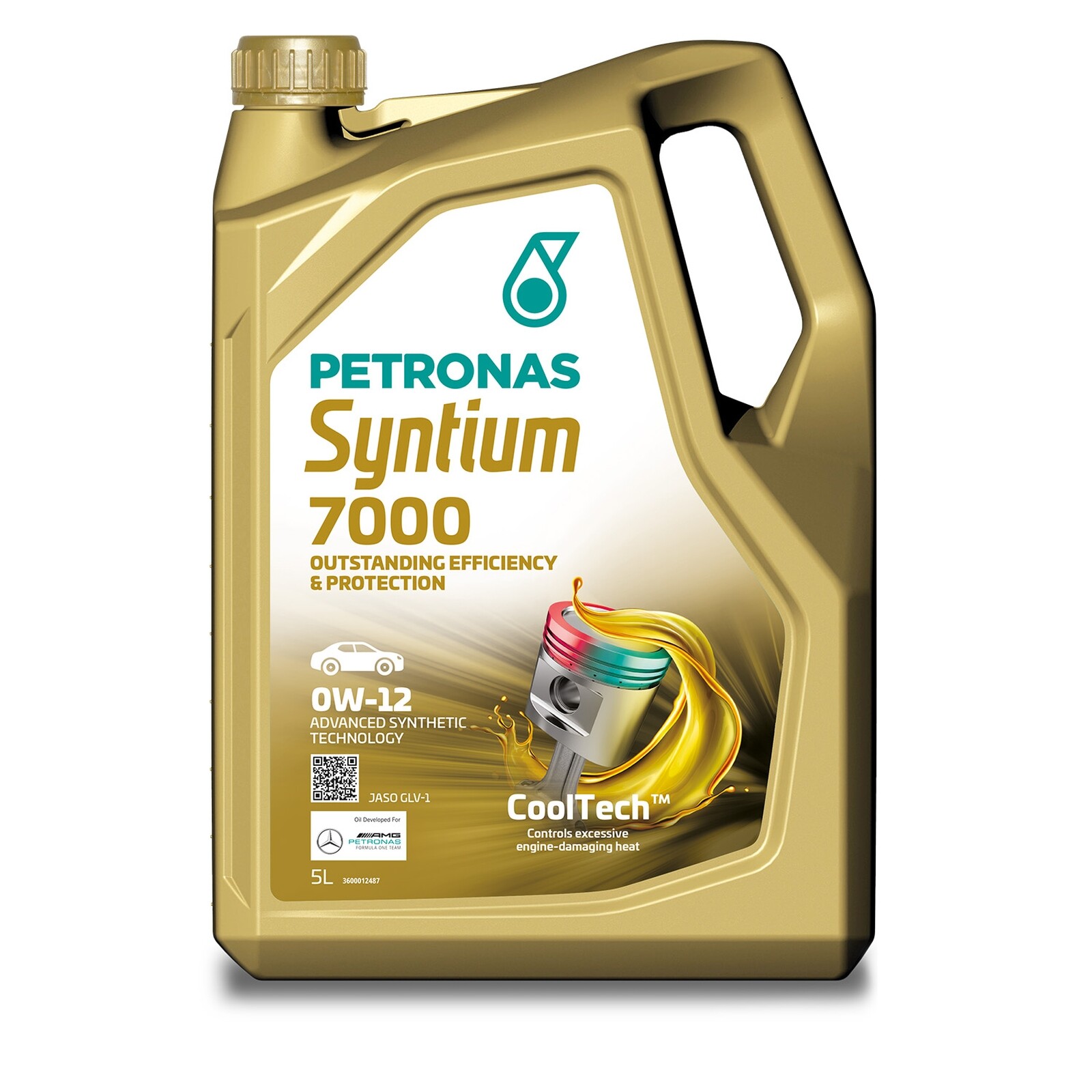 PETRONAS Syntium 7000 0W-12 0w12 Fully Synthetic Car Engine Oil 5 Litres 5L