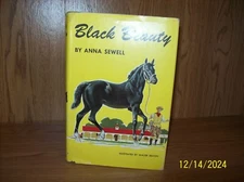 1954 HCDJ BLACK BEAUTY ANNA SEWELL JUNIOR DELUXE EDITION ILLUSTRATED
