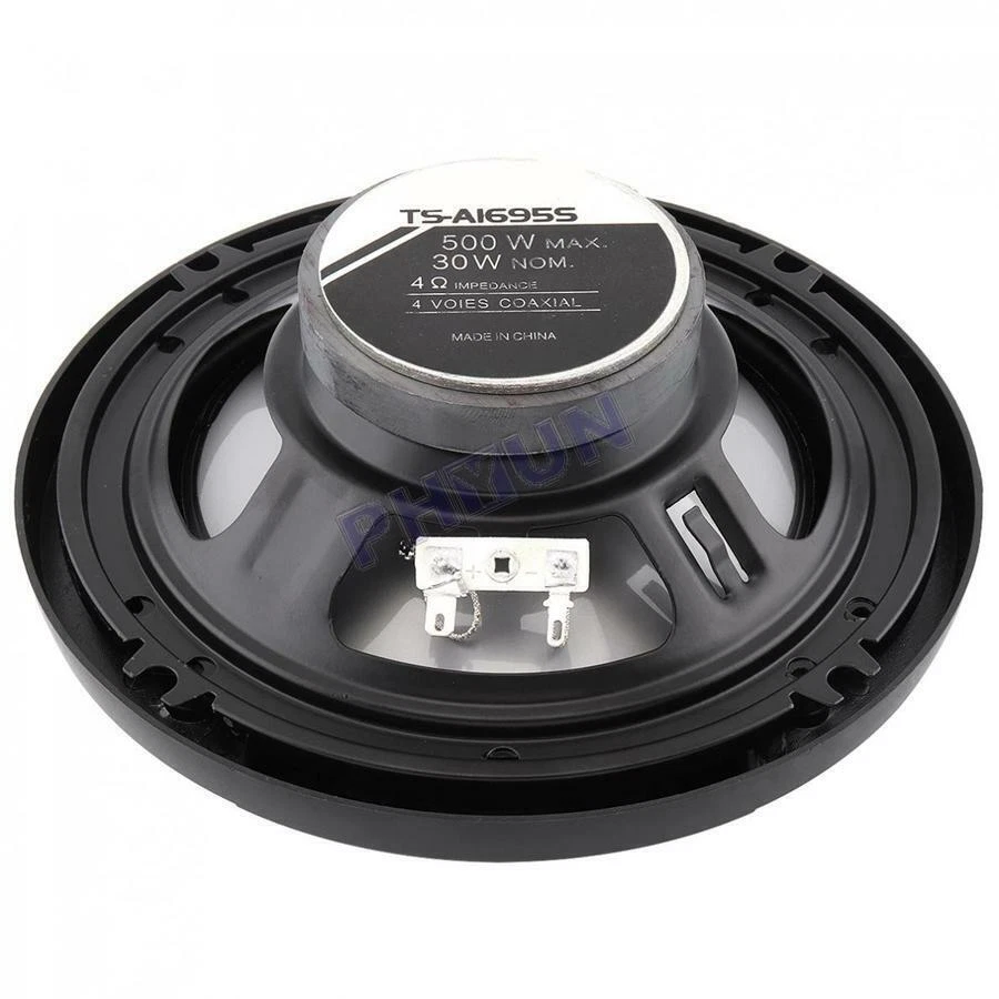 2Pcs 6'' 12V 500W 4Way Car Coaxial Hifi Speakers Music Stereo Full Range Speaker - Image 4 of 4