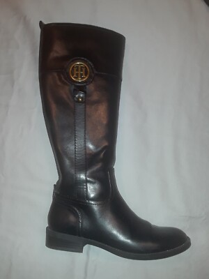 Tommy Hilfiger Women's Riding Boots Black Size M