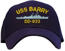USS Barry DD-933 Embroidered Baseball Cap - Available in 3 Colors Hat 