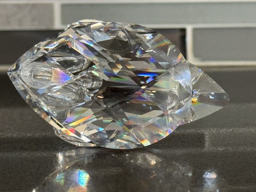 VTG Swarovski Crystal Swan Bird Figurine 3” Miniature Paperweight - Picture 7 of 11