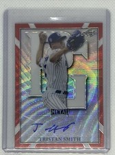 2021 LEAF PERFECT GAME METAL ORANGE WAVE TRISTAN SMITH AUTO # 2/3