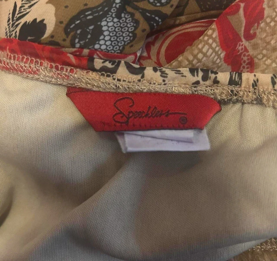 Falda midi caprichosa asimétrica multipatrón Speechless años 90 Foto 3 de 3