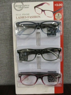 ladies reading glasses 3.00