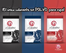 Colorante para ropa EL CABALLITO de PUTNAM PINTURA TEXTIL EN POLVO CON FIJADOR