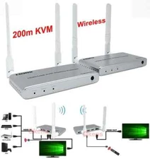 200M Wireless HDMI KVM Extender Video Transmitter and Receiver Display Adapter