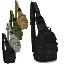 Tactical Sling Bag Chest Shoulder Backpack Military MOLLE Crossbody Pack Outdoor