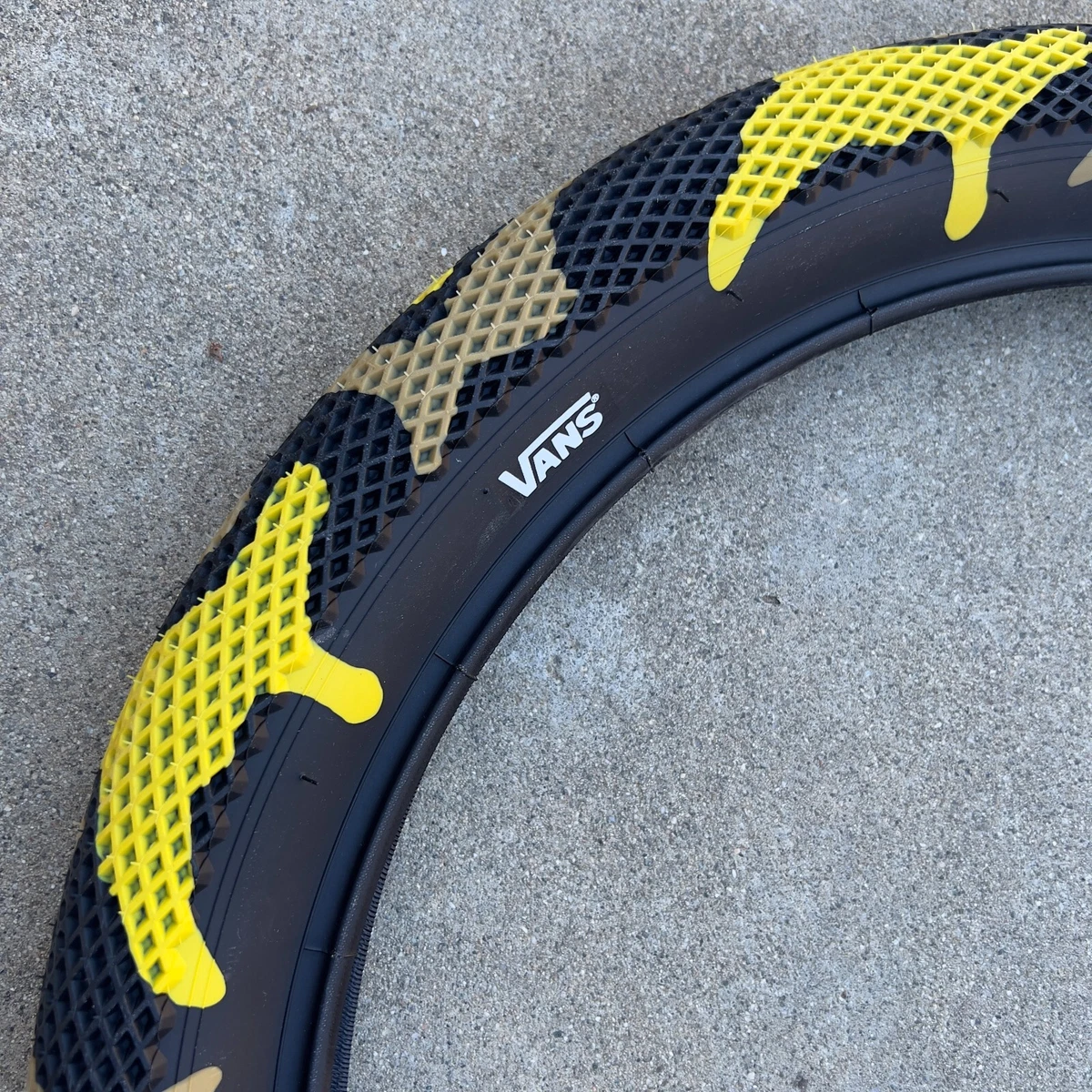 Yellow camo 2025 bmx tires