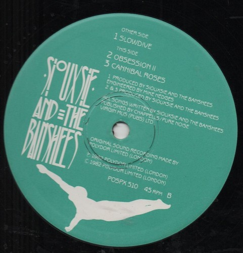 SIOUXSIE AND THE BANSHEES slowdive*obsession ii*cannibal roses 82 UK POLYDOR 12" - Bild 4 von 4