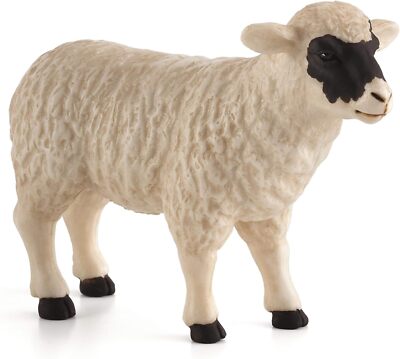 MOJO schwarzgesichtiges Schaf (Ewe) Bauernhof Tier Modell Spielzeug Figur