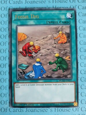 Fossil Dig MGED-DE057 Gold Rare Yu-Gi-Oh Karte 1. Auflage Neu