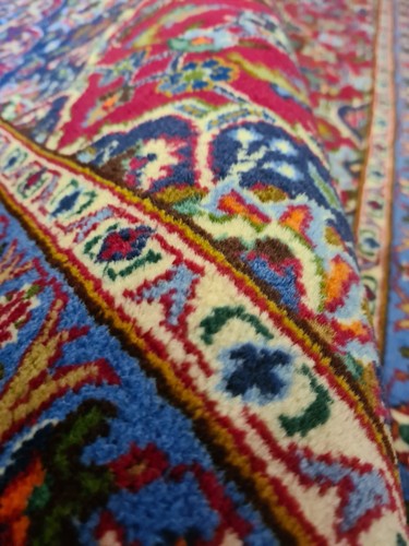 Feiner Königlicher Handgeknüpfter Perser Teppich Keshan Orientteppich 210x107cm - Bild 17 von 24
