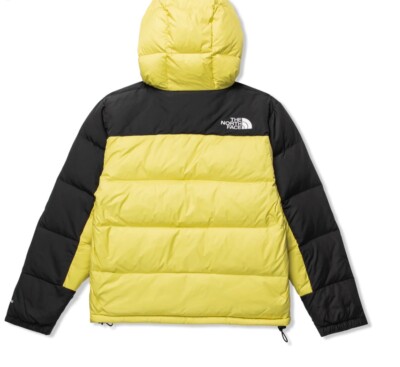 The North Face HMLYN 550 Down Parka Jacket Yellow Black Men Size 