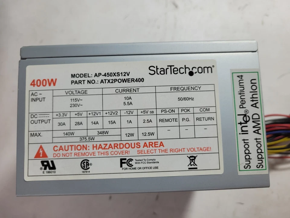 StarTech AP-450XS12V 400W Desktop Power Supply #0047 - Image 2 of 4