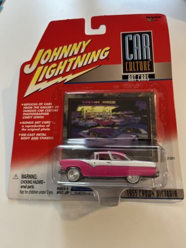 Johnny Lightning Car Culture Art Cars 1955 Crown Victoria Pink - Picture 1 of 4