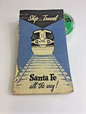 1962 SANTA FE Eisenbahn ''SCHIFF & REISEN'' Santa Fe den ganzen Weg. Kratzpad 