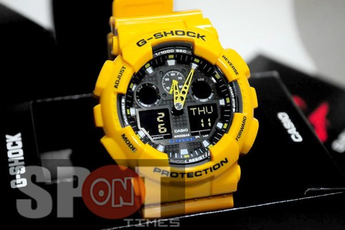 Casio G-Shock World Time Alarm Men's Watch GA-100A-9A GA100A 9  4971850443827 | eBay