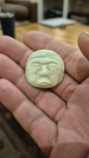 Pre Columbian Jade Maskette Pendant