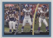 2007 Topps Total Blue EJ Henderson Ben Leber Dontarrious Thomas #316 0r5