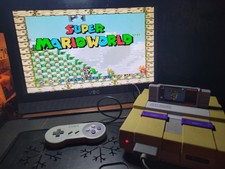 Super Nintendo SNES Console SNS-001 Bundle No Power Cord