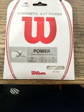 Wilson White Synthetic Gut Power 16 skala 1,30 mm 10 zestawów
