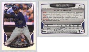 2013 Bowman Draft Chrome Refractor Nolan Arenado #41 Rookie RC