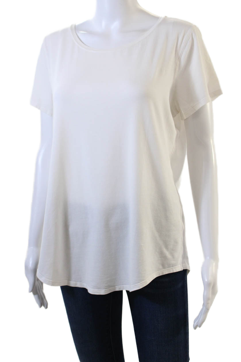 Lululemon Womens Activewear Basic Top White Size 8 - image 2