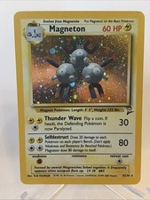 Magneton Base Set 2 Holo Rare No. 9/130 Pokemon Card - 2000 SWIRL