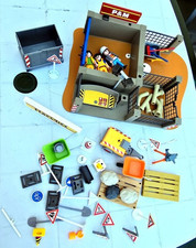 Playmobil - Konvolut - Baustelle Bau - Container, Figuren & Zubeh&ouml;r
