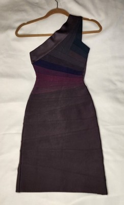 blue ombre bandage dress Nwt Herve Leger Ombre Bandage Dress