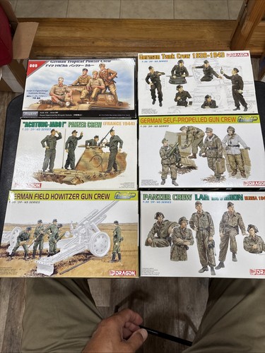 Lot Verkauf 6 Bausätze Dragon Models deutsche Figuren neu ungebaut Flat Shipping $18.