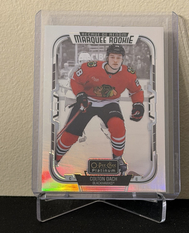 UD O-Pee-Chee Platinum 2025-26 Marquee Rookies #220 Colton Dach Rainbow Chicago