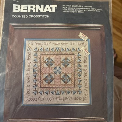 Bernat Counted Crosstitch Prayer Picture
