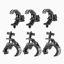 Fit For38-60mm OD Tube,Black Stage Light Clamps , Heavy Duty 440LB Truss hook