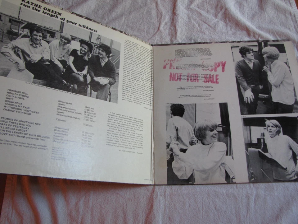 Mint Kathe Green RUN THE LENGTH OF YOUR WILDNESS 1969 Deram 18026 masterpiece - Image 2 of 4