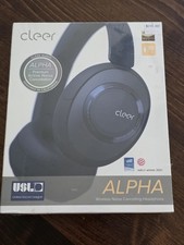 NIB Cleer Audio Alpha Noise Canceling Bluetooth Over Ear Headphones Blue NEW