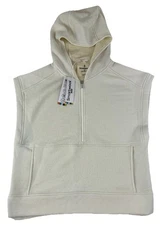 Smartwool Terry Hoodie Vest Women’s Large Almond Merino Wool Blend NWT 016937L31