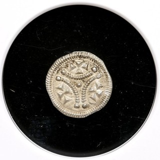 MEDIEVAL HUNGARY. Stephen II 1116 1131 Silver Denar Scarce NGC MS61