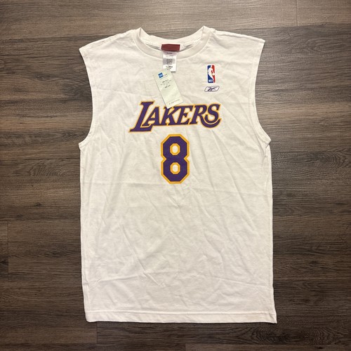 VINTAGE Los Angeles Lakers Kobe Bryant Reebok Tank Top Size Youth XL Men S NWT