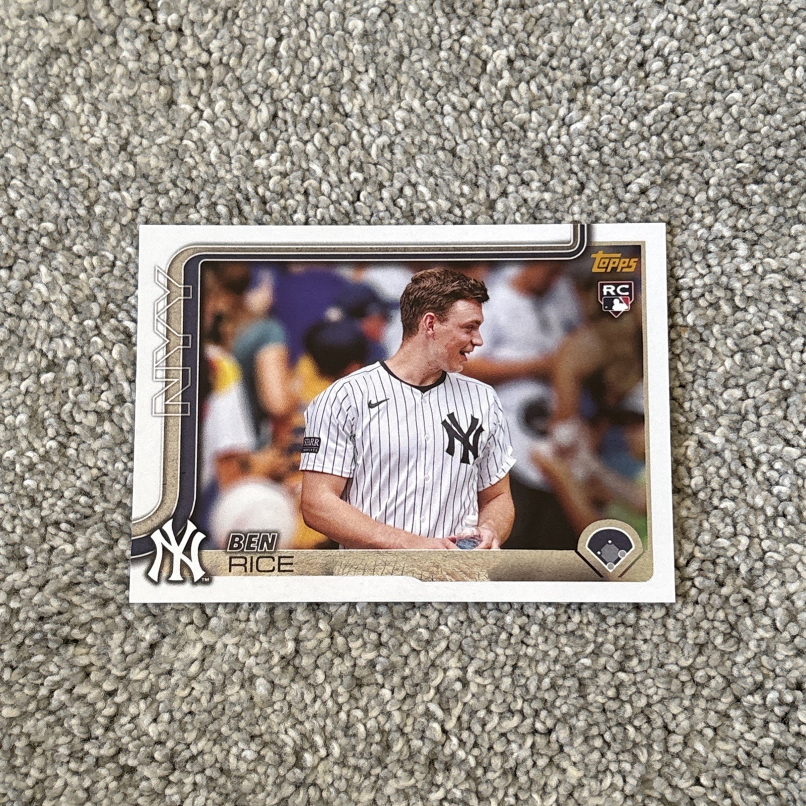 2025 Topps Series 1 Ben Rice Golden Mirror Image Variation SSP RC #337