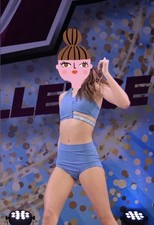 Kelle  Fire Burns Bright  Top  Trunk Dance Costume, Slate Blue, Size Teen