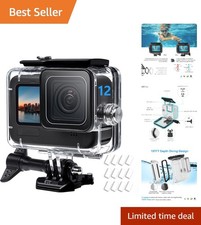 Clear Marine Grade Housing for GoPro Hero 12/11/10/9 - 98.99 Light Transmission