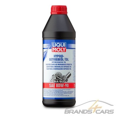 1 L LITER LIQUI MOLY HYPOID-GETRIEBEÖL (GL4/5) TDL SAE 80W-90 SCHALTGETRIEBE