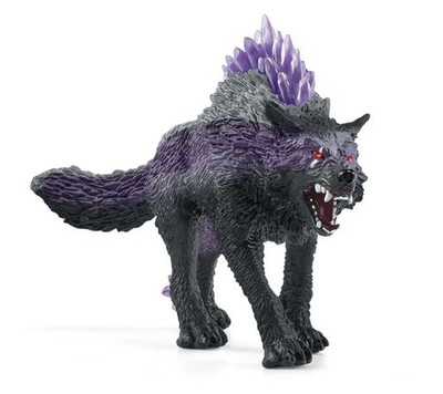 Schleich Eldrador 42554  Mythical Creature SHADOW WOLF GREY/PURPLE 3.5'' H 2022
